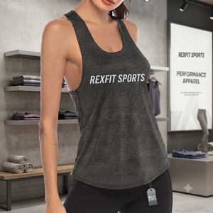 REXFITSPORTS 2026 Camiseta Deportiva Personalizada con Logotipo para Mujer, Corte Ajustado, para Entrenamiento, Gimnasio, Fitness, Yoga, Top Corto - Product Image 1
