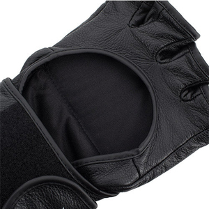 Guantes de MMA de Piel de Vacuno con Dedos Descubiertos para Grappling, Guantes de Artes Marciales Mixtas de Piel Sintética de Alta Calidad - Product Image 3