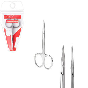 Classic Straight Nail Cuticle <b>Scissors</b> Stainless Steel Slim Grooming <b>Scissors</b> with Sharp Pointed Tip Beauty Trimming <b>Scissors</b> - Product Image 1