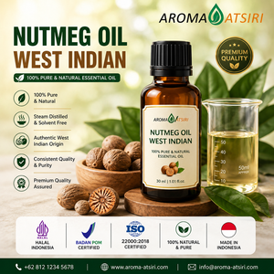 AROMA ATSIRI Aceite de Nuez Moscada del Oeste Indio 100% Puro Natural Aceite Esencial Destilado al Vapor Calidad Premium 30ml - Product Image 1