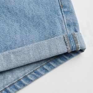 กางเกงยีนส์ขาสั้นผู้หญิงคุณภาพสูง ระบายอากาศได้ดี ติดกระดุม ผ้าฝ้าย สไตล์บูตตี้ แฟชั่นลำลองแนวสตรีท ทันสมัย - Product Image 6