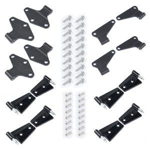 2007-2018 Jeep Wrangler JK 3.6L Door & Window Hinge Kit 16PCS Steel Inside and Outside Hinges 55395386AB 55395385AC - Product Image 2