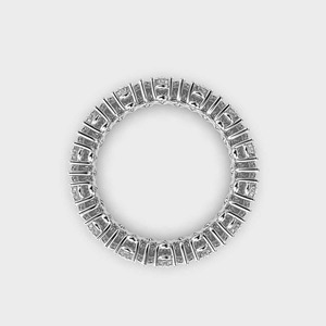 Anillo de Eternidad con Diamantes Corte Pera, Oro Sólido de 18K, Baño de Rodio, Engaste de Garras, Joyería Fina de Lujo para Mujer, Certificado GIA - Product Image 3