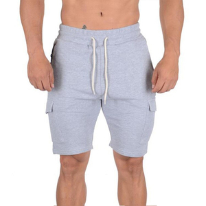 กางเกงขาสั้นเอวสูงแฟชั่นใหม่สำหรับผู้ชาย ผ้าฝ้าย แห้งเร็ว ระบายอากาศได้ดี เป็นมิตรกับสิ่งแวดล้อม เหมาะสำหรับใส่ลำลอง ออกกำลังกาย ฟิตเนส - Product Image 1