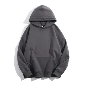 High Quality Colorful 100% Cotton Hoodies Custom Logo Plain Thick Heavyweight Oversized Hoodies Pullover Blank Hoodies - Product Image 1