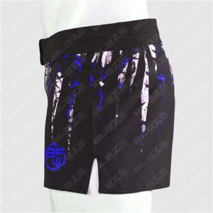 Blaze Custom Short de combat MMA/BJJ léger et écologique pour hommes, extensible dans les quatre sens, sans Gi, avec ceinture élastique - Product Image 4