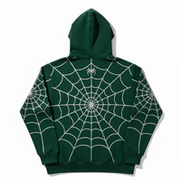 Harga Pabrik Hoodie Fleece Unisex Musim Dingin Bordir Warna Gradasi Katun Berkualitas Tinggi Streetwear Mewah Sweatshirt Berkerudung