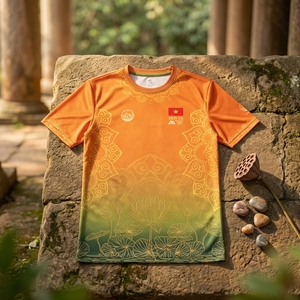 Camiseta Deportiva Personalizable para Correr, Material 95% Algodón 5% Spandex, Venta al Por Mayor de Fabricación en Vietnam - Product Image 3
