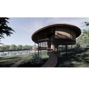 Mejor Precio en Vietnam, LCB03 Bungalow de 104 m², Edificios Prefabricados de Bambú Industriales de Diseño Moderno y Alta Calidad, Villa 40HC - Product Image 3