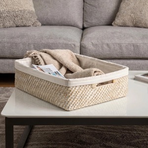 Rectangle Shape Macrame Basket Ideal For Bread Bakery Fruits Vegetable <b>Display</b> Stylish Kitchen Storage And Serving Organizer - Product Image 3