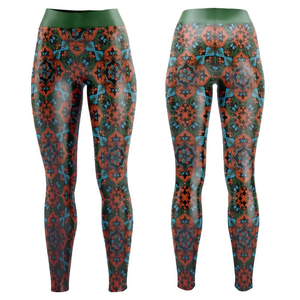 Leggings taille haute à imprimé galaxie, longueur intégrale, extensibles, en tricot, spandex, polyester, sportifs, pour femmes - Product Image 3