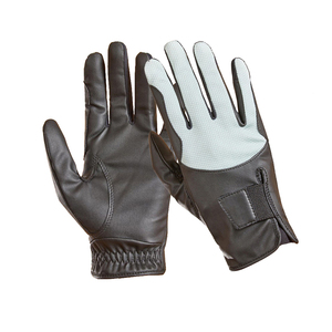 Top Trending Winter <b>Full</b>-finger Leather Equestrian Gloves Breathable Anti <b>Slip</b> Adjustable Wrist Strap Horse Riding Unisex - Product Image 2