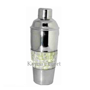 Shaker à cocktails en acier inoxydable de qualité supérieure avec nacre, capacité 500 ml, accessoires de bar, ensemble de préparation de cocktails sans alcool, modèle Kayna Export KY-12012 - Product Image 2