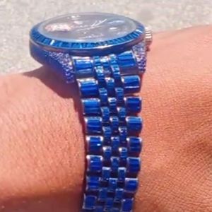 Brand New High Quality Customized Iced Out Lab Grown <b>Watch</b> VVS Diamonds Studded Hip Hop <b>Watch</b> Gift for <b>Men</b> - Product Image 4