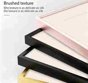 Cadre mural élégant en alliage d'<span class=keywords><strong>aluminium</strong></span> à bordure étroite, léger, en métal, pour photos, impressions et peintures - Product Image 4