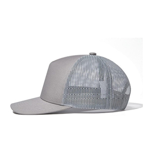 Gorra Trucker Gris de 6 Paneles, Unisex, Casual, de Color Sólido, con Malla, Cierre Trasero Ajustable - Product Image 6