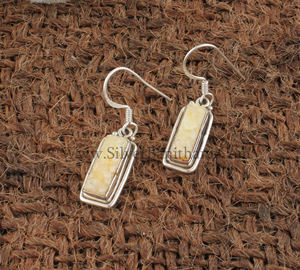 Boucles d'oreilles clous en argent sterling 925 avec druse d'agate jaune naturelle scintillante pour femme, bijoux de mode en gros - Product Image 3