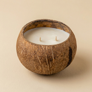 Handmade soy <b>candle</b> in coconut shell container <b>cheap</b> cost eco friendly <b>candles</b> home spa decor - Product Image 2
