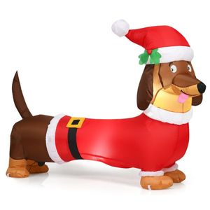5 Feet <b>Inflatable</b> Christmas Dog Outdoor Holiday Yard Decorations for Christmas - Product Image 4