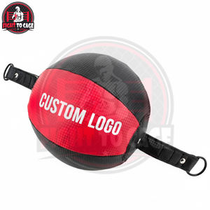 Sac de frappe double extrémité noir et rouge, entièrement personnalisé, fabriqué au Pakistan, pour entraînement en salle de sport, nouvelle arrivée, produit durable et tendance - Product Image 2