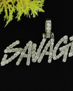 Pendentif personnalisé avec initiale, hip-hop, luxe, unisexe, pour soirée, en moissanite VVS, argent sterling 925, bijoux de mode pour rappeurs - Product Image 1