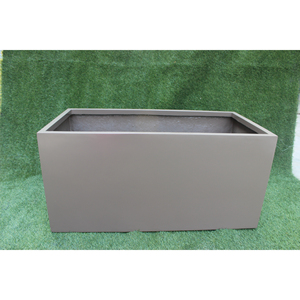 High Quality KNT Creations Classic Fiberglass Square Lightweight Durable Floor Boughpot Drainage Hole Hand Carved Finish <b>Model</b> - Product Image 6