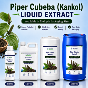 Piper Cubeba Liquid Extract Kankol <b>Herbal</b> <b>Supplement</b> Food Grade Plant Based Bulk Packaging Custom Label - Product Image 1