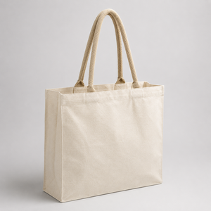 Custom <b>10</b> oz Cotton Canvas Tote Bag 38x36x15cm Reusable Promotional Shopping Giveaway Custom Logo Wholesale OEM ODM Manufacturer - Product Image 5