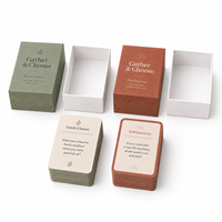 Fabricant de cartes flash personnalisées sur mesure, jeu de cartes de questions pour adultes avec boîte, jeu de cartes de société pour la famille avec boîte de jeu