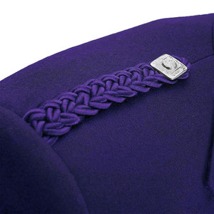 Men’s Scottish Highland Purple Prince Charlie Kilt Jacket & <b>Vest</b> Formal Wear Made to Order 2026 - Product Image 4