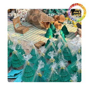Rattan Christmas <b>Decorations</b> Handmade Woven Ornaments In Heart <b>Star</b> Bell And Tree Shapes For Wholesale - Product Image 2