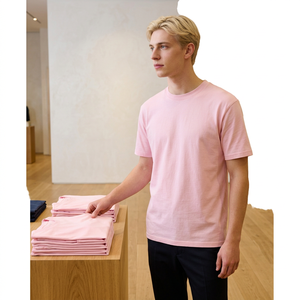 Men's Regular Fit Cotton T-Shirt Short Sleeve O-Neck Solid Color Casual Blank Design Breathable Jersey Knitted made Bangladesh - Product Image 5