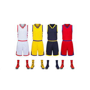 Vente flash - Ensemble de maillots de basket-ball pour hommes de haute qualité, style tendance, nom d'équipe personnalisé, uniforme 100% polyester anti-UV à manches courtes - Product Image 2