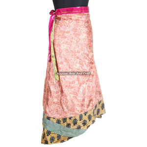 Nuevo Vestido Envolvente Mágico de Seda Vintage de 2 Capas, Reversible, para Playa, 38 Pulgadas, Estilo Hobo para Mujer, ¡Gran Oferta! - Product Image 1