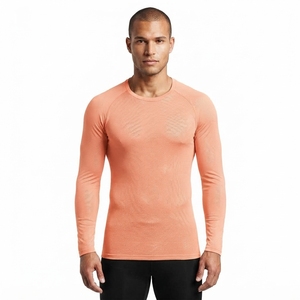 Camiseta Deportiva de Compresión de Manga Larga para Hombre, Personalizada, de Secado Rápido, Spandex/Poliéster, para Entrenamiento, Venta al Por Mayor - Product Image 1