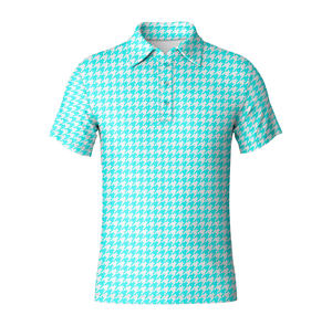 High Quality Golf <b>Polo</b> <b>Shirt</b> Manufacturer <b>Men</b>’s Short Sleeve Athletic <b>Polo</b> Lightweight Stretch Fabric With Stylish Pattern - Product Image 5