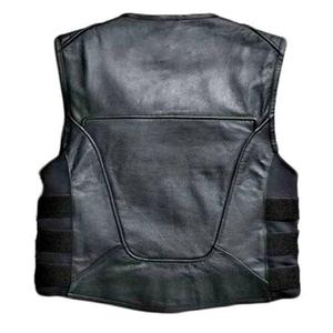 Chaleco de Cuero PU Personalizado para Hombre, Corte Ajustado, Sin Mangas, con Cierre de Cremallera, Impermeable y Resistente al Viento, Prenda Exterior de Alta Demanda - Product Image 3