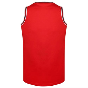 Red Basketball Jersey Sleeveless Sports <b>Vest</b> Custom Logo Team Training Jersey <b>for</b> <b>Men</b> - Product Image 1