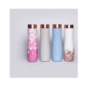 ขวดน้ำทองแดงลายพิมพ์ช่วยเพิ่มประสบการณ์การดื่มน้ำในชีวิตประจำวัน พร้อมเสริมสร้างสุขภาพและส่งเสริมพฤติกรรมที่ดีต่อสุขภาพ - Product Image 4