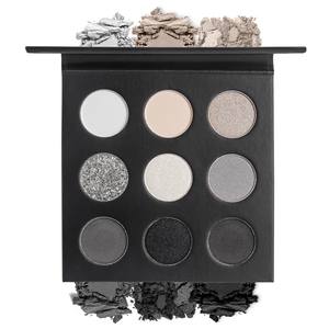 Palette de fards à paupières smoky 9 teintes, tons gris neutres mats et scintillants pour un maquillage des yeux polyvalent - Product Image 2