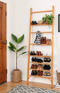 Bamboo Ladder for <b>Home</b> Use Straight Climbing Ladder 2.3m/4.5m/6m Thickened Durable Bamboo Semi-Manual Semi-Mechanical - Product Image 4