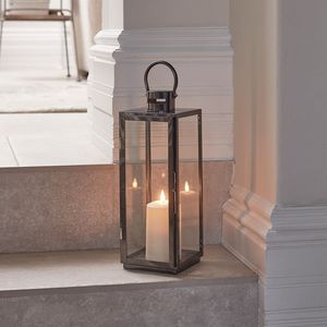Farmhouse Style Wooden <b>Lantern</b> Set Decorative Hurricane <b>Candle</b> <b>Holders</b> For Rustic Home Wedding And Garden Decoration - Product Image 4
