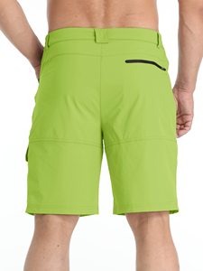 Pantalones Cortos Cargo para Hombre, Estilo Casual Clásico para Uso Diario, 100% Poliéster, Cintura Media, Cierre Elástico, Transpirables y Duraderos - Product Image 3