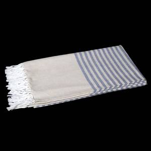 Fournisseur en Inde Gamme exclusive Serviettes de plage Fouta rayées en coton recyclé personnalisées, séchage rapide, douces et aux motifs accrocheurs - Product Image 3