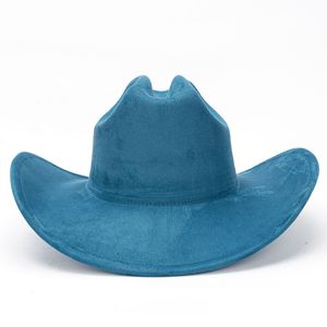 Sombrero de Vaquero de Gamuza a la Moda, Nuevo Sombrero para Hombre y Mujer, Informal, para Fiesta, de Ala Ancha - Product Image 3