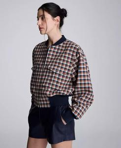 Bomber corto a scacchi da donna | Kenneth Cole - Product Image 3