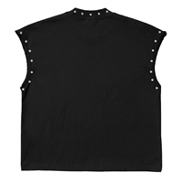 Camiseta sin Mangas Personalizada, Ecológica, con Estampado Gráfico DTG, 100% Algodón Jersey, Estilo Vintage, Lavada, 100g, Unisex