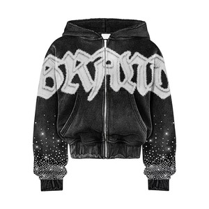 Men's Hooded Sweatshirt <b>Set</b> Digital Printing Letter Pattern Casual Autumn Wear 100% Polyester <b>Knitted</b> Fabric - Product Image 5