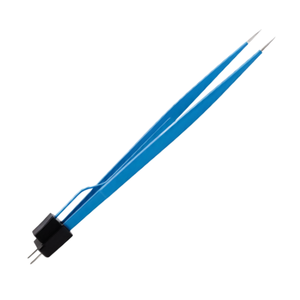 Forceps bipolaires d'irrigation US, droits, 15,9 cm, pointe de 0,5 mm, réutilisables, en acier inoxydable, instrument de précision - Product Image 1