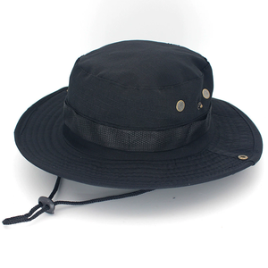 Custom Logo Waterproof Fishing Boonie Bucket <b>Hats</b> UV Wide Brim Adjustable Fisherman <b>Hat</b> With Strings <b>Sun</b> Protection Caps for <b>Men</b> - Product Image 1